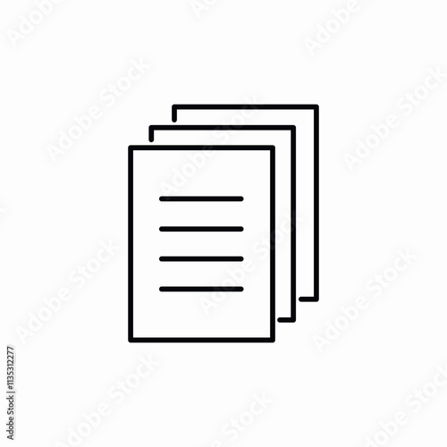 files documents icon sign vector