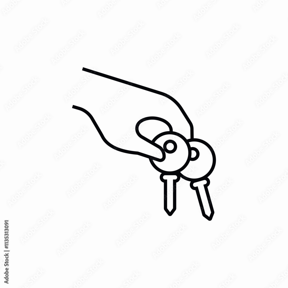 house keys purchase icon sign vector house keys purchase icon sign vector