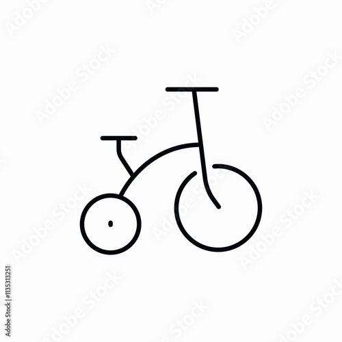kid bicycle icon sign vector