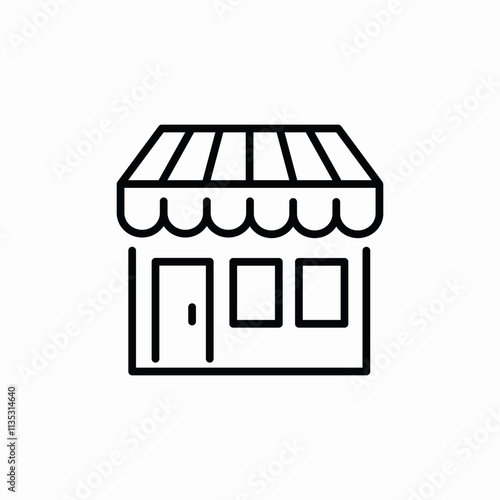 shop store icon sign vector