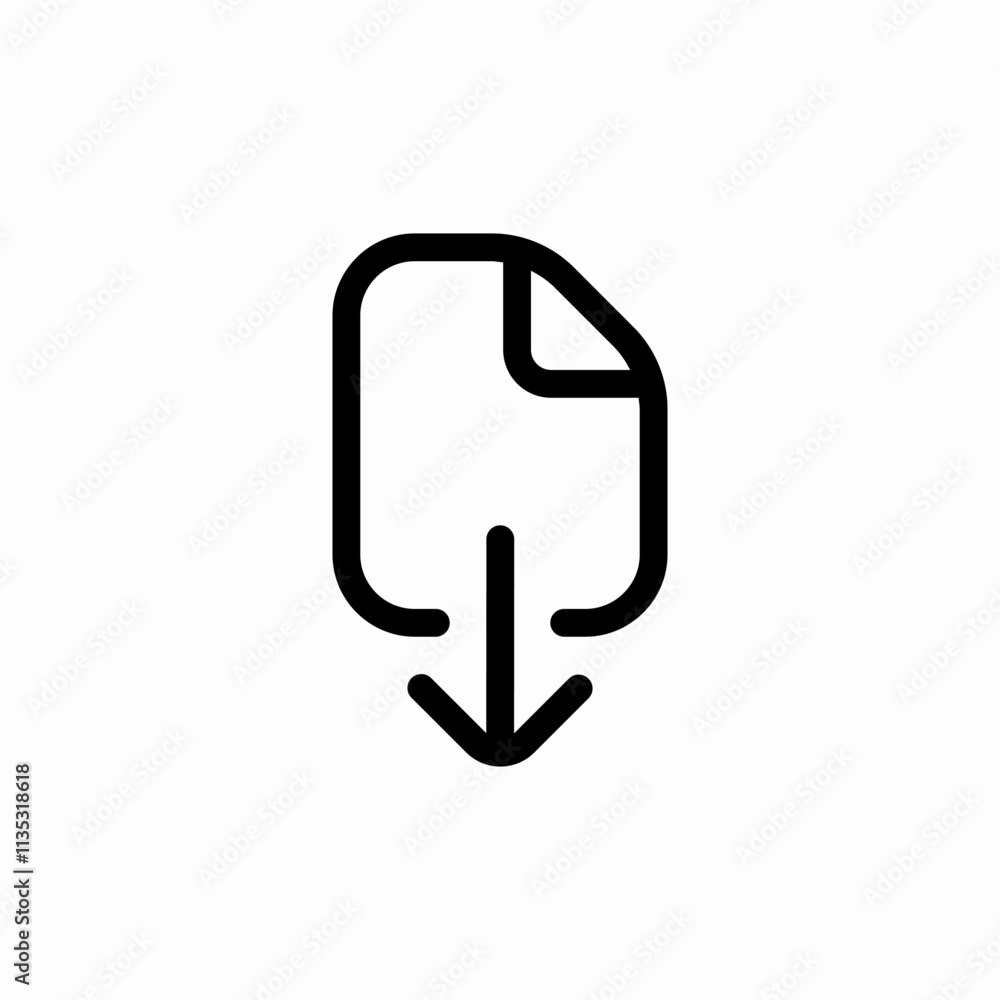 file download icon sign vector file download icon sign vector