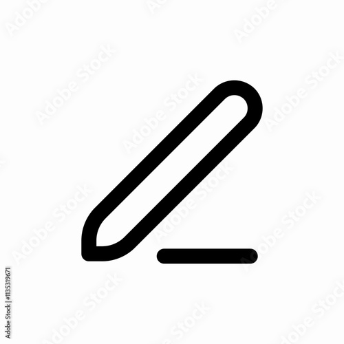 pen write text icon sign vector