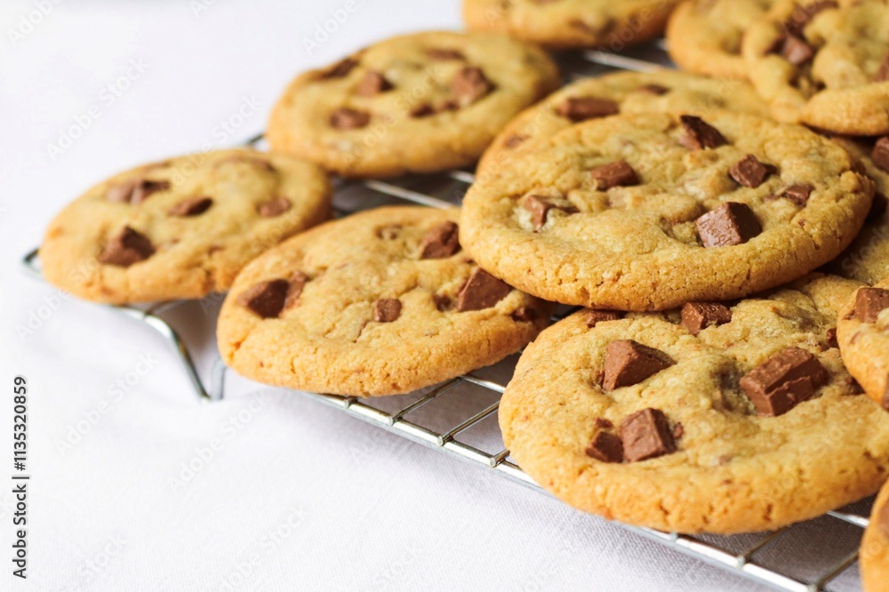 Freshly Baked Chocolate Chip Cookies
Cookie Tray - Baking - Aesthetic Freshly Baked Chocolate Chip Cookies
Cookie Tray - Baking - Aesthetic