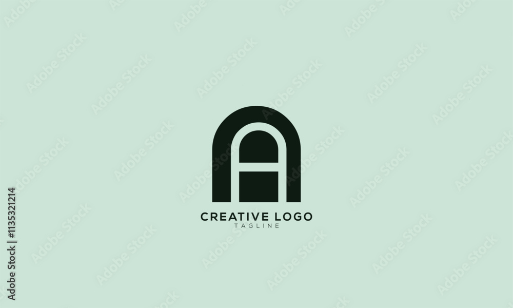 AH HA A Abstract initial monogram letter alphabet logo design AH HA A Abstract initial monogram letter alphabet logo design