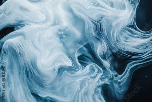 blue smoke on white