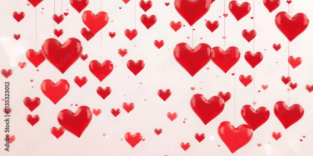 Falling hearts on transparent background, romantic Valentine's Day design, valentines, love background Falling hearts on transparent background, romantic Valentine's Day design, valentines, love background