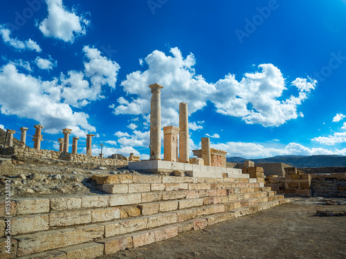 Tripolis ancient city ruins, Denizli, Turkey.
