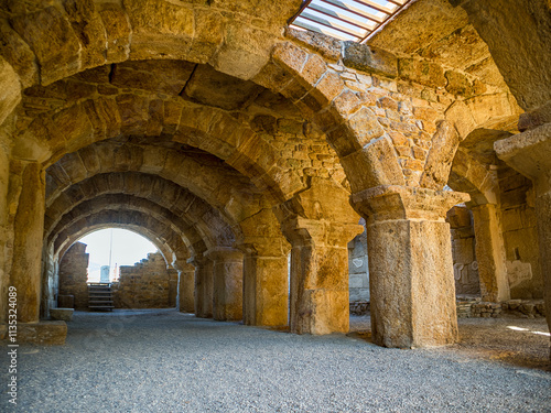 Tripolis ancient city ruins, Denizli, Turkey.
