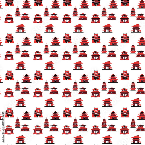 Wallpaper Mural Background Korean house in the snow. Torontodigital.ca