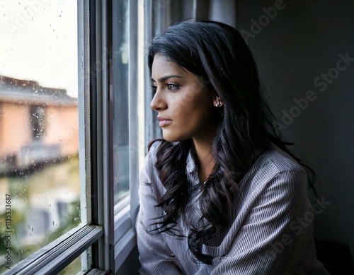 Seasonal affective disorder, depression, woman experiencing feelings of sadness and loneliness