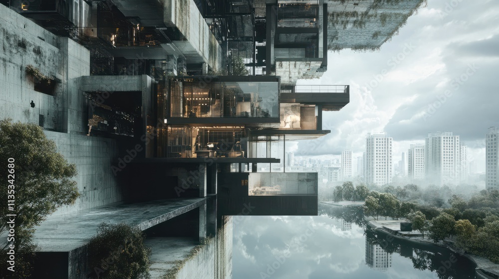 Fototapeta premium Architectural Model Manipulation in Modern Design