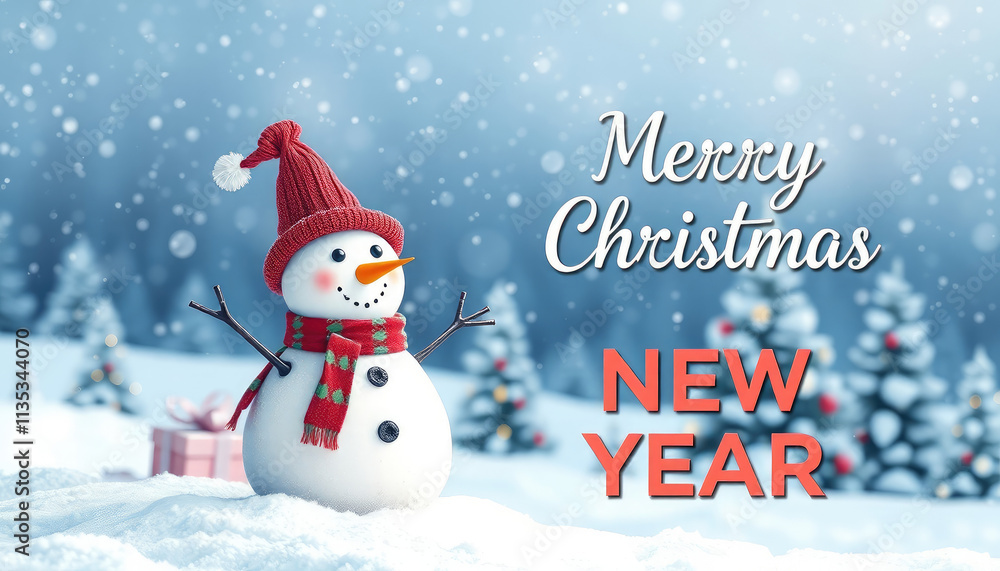 merry christmas card with snowman merry christmas card with snowman