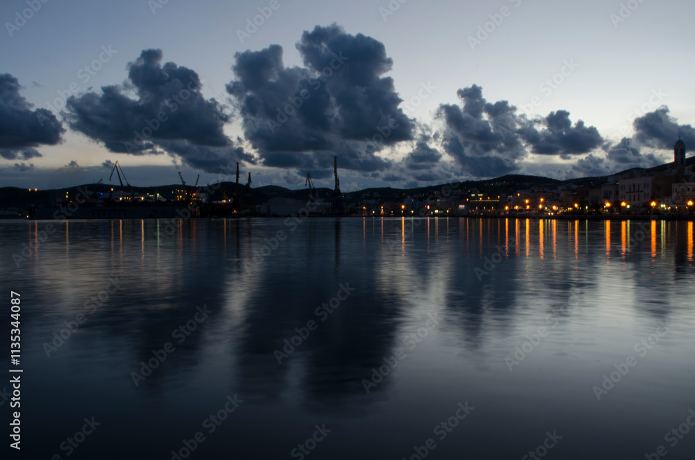 Obraz premium Syros port