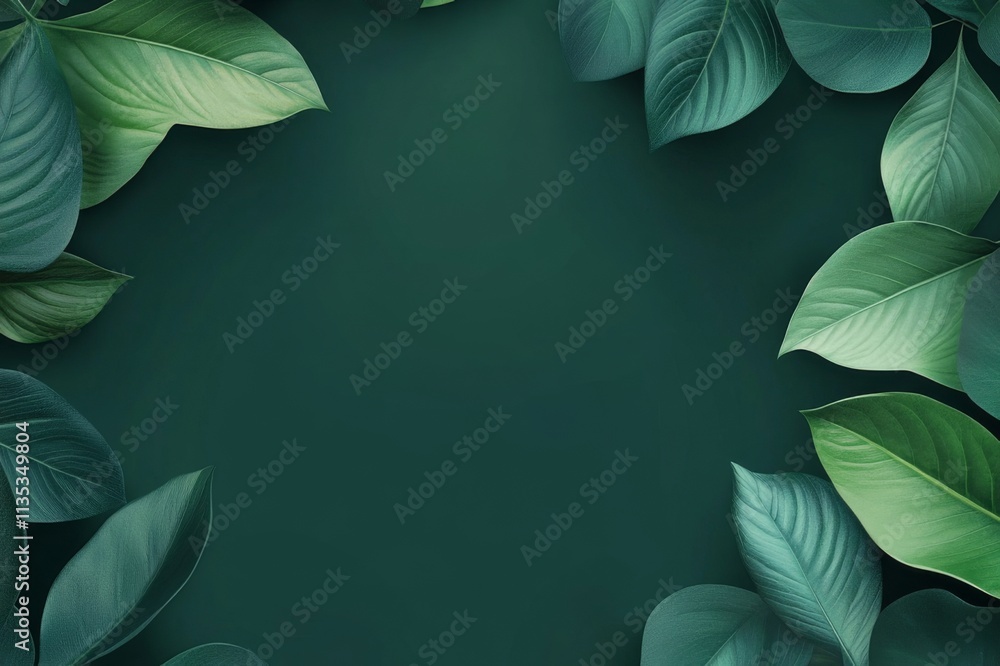 Fototapeta premium green leaves background