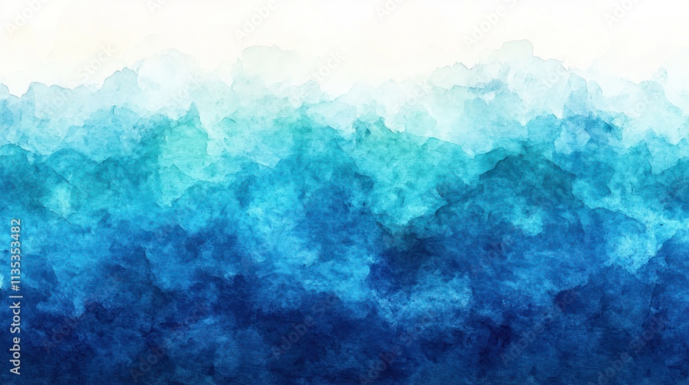 Abstract blue watercolor wash background. Abstract blue watercolor wash background.