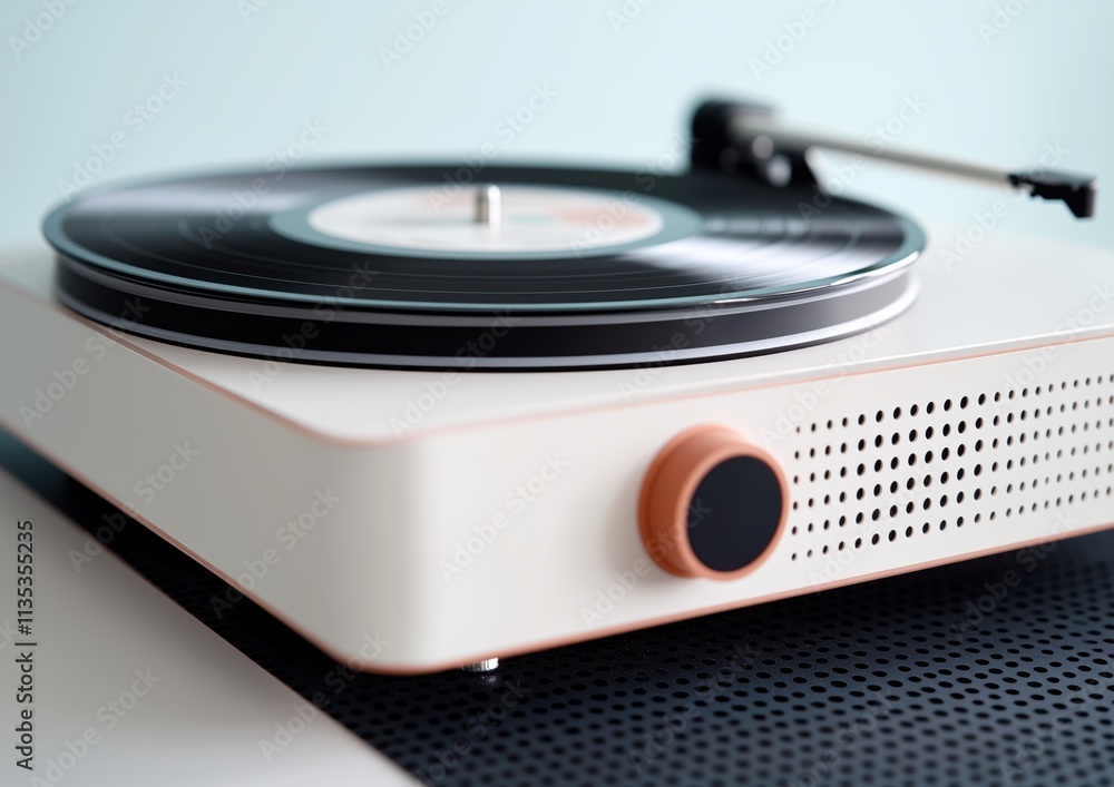Fototapeta premium close-up vinyl record player