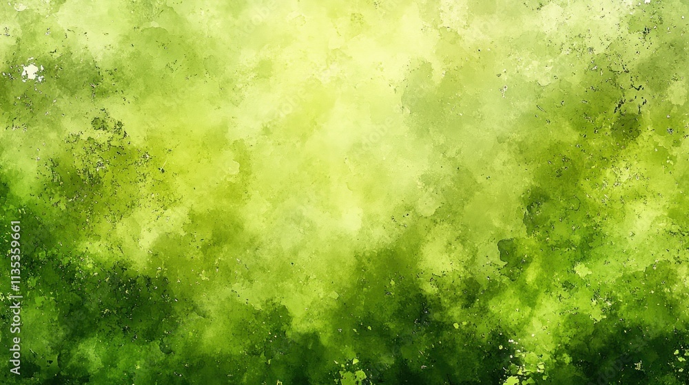 Abstract watercolor background with vibrant green and yellow hues. Abstract watercolor background with vibrant green and yellow hues.