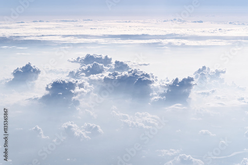 A Serene Cloudscape Displayed Beautifully Above the Horizon Enjoy a Peaceful Sky View
