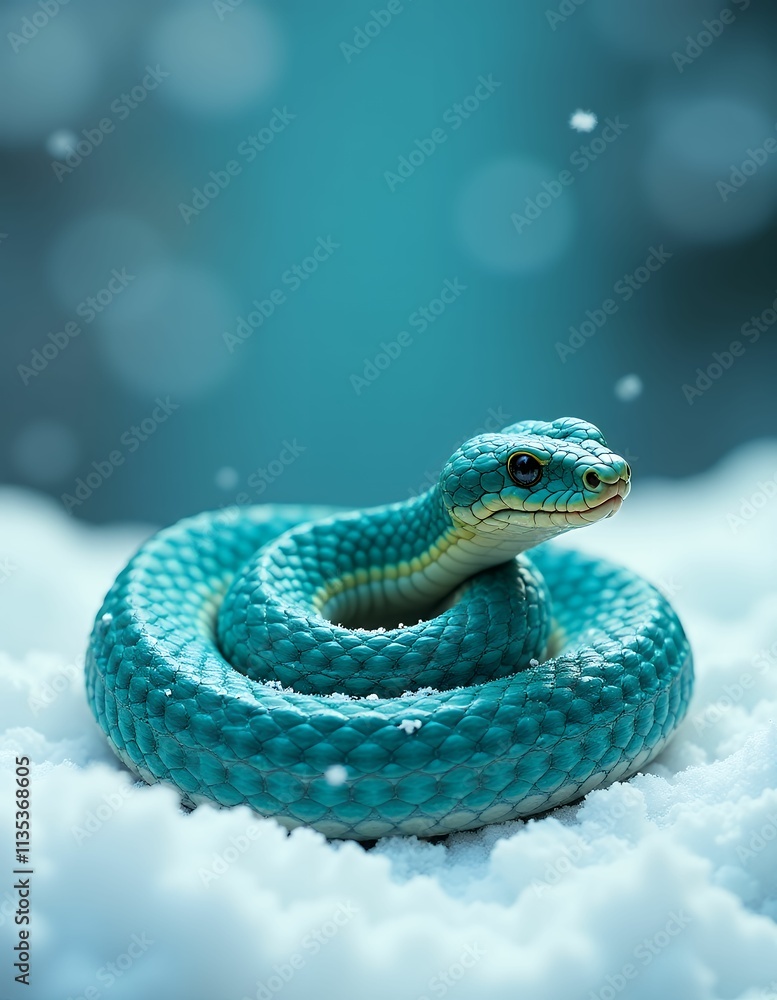 new year snake in the snow new year snake in the snow