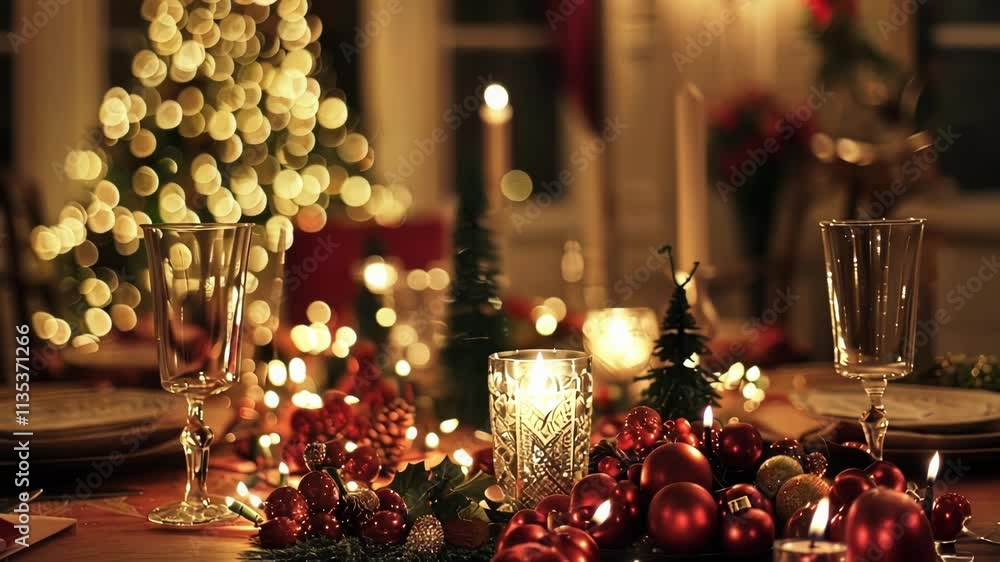 A fuzzy warm glow enveloping the room setting the perfect backdrop for a joyful Christmas party. A fuzzy warm glow enveloping the room setting the perfect backdrop for a joyful Christmas party.