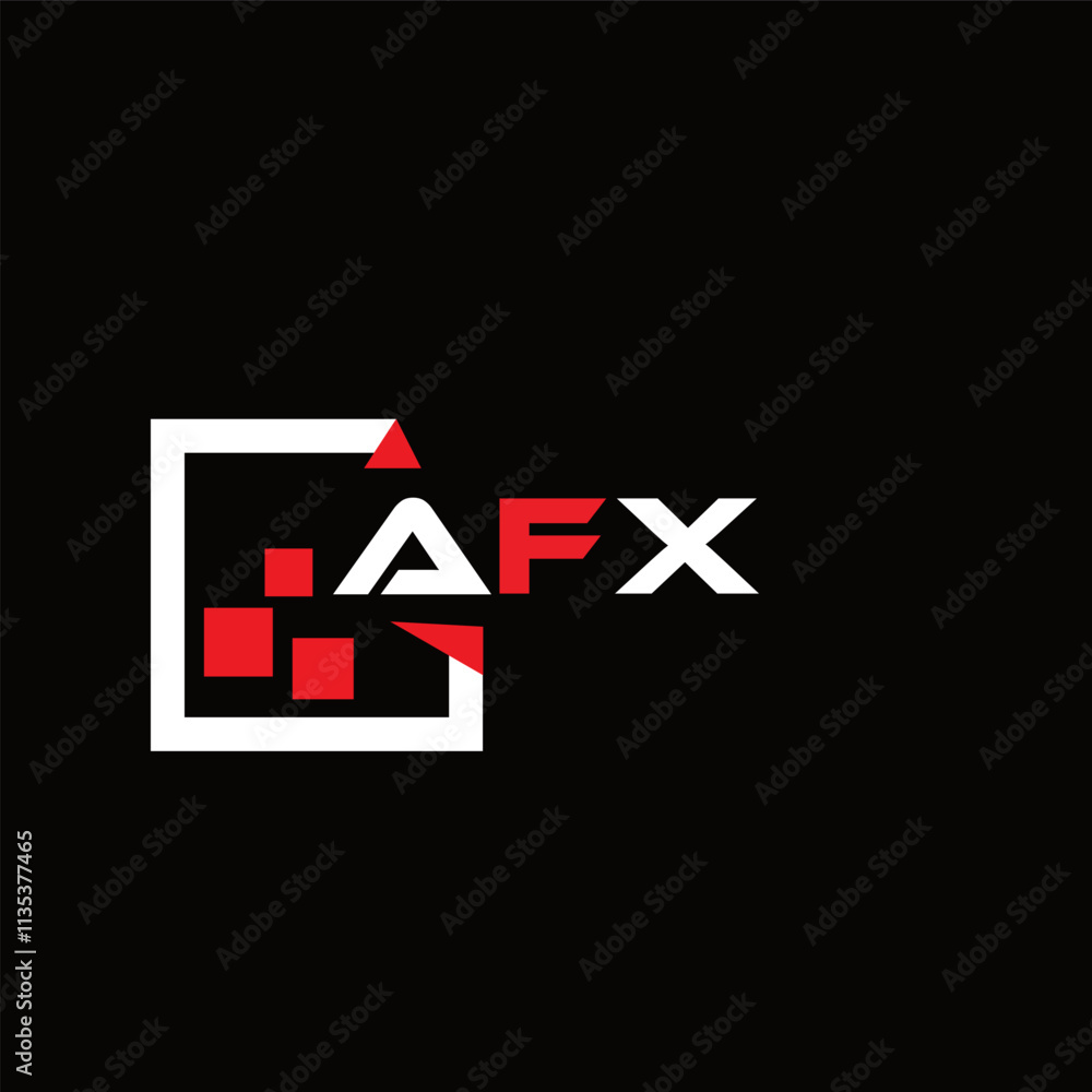 AFX creative minimalist letter logo. AFX unique vector initials alphabet letter logo design AFX creative minimalist letter logo. AFX unique vector initials alphabet letter logo design