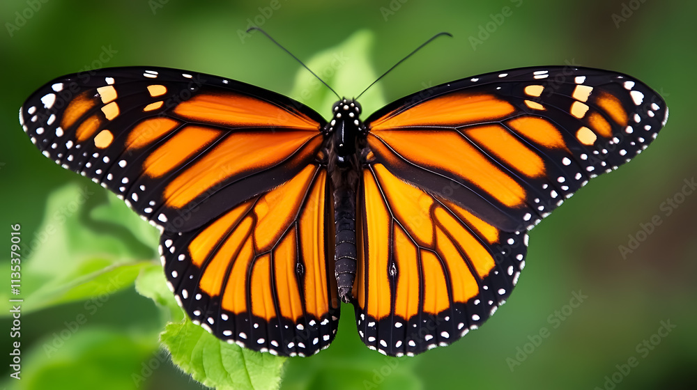 Fototapeta premium Beautiful monarch butterfly.