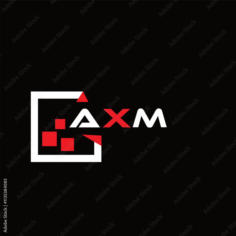 AXM creative minimalist letter logo. AXM unique vector initials alphabet letter logo design AXM creative minimalist letter logo. AXM unique vector initials alphabet letter logo design