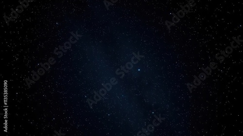 Beautiful night sky filled with sparkling stars against a black background, enchanting, sparkling