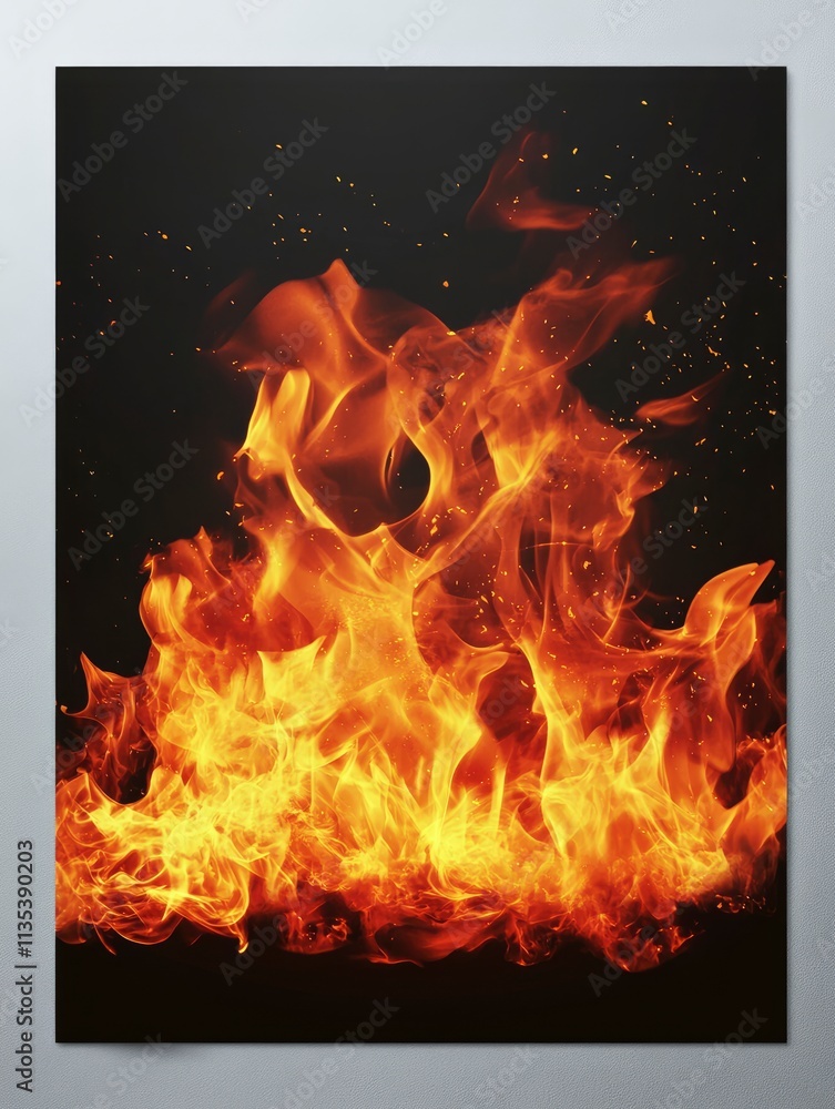 Fototapeta premium burning background