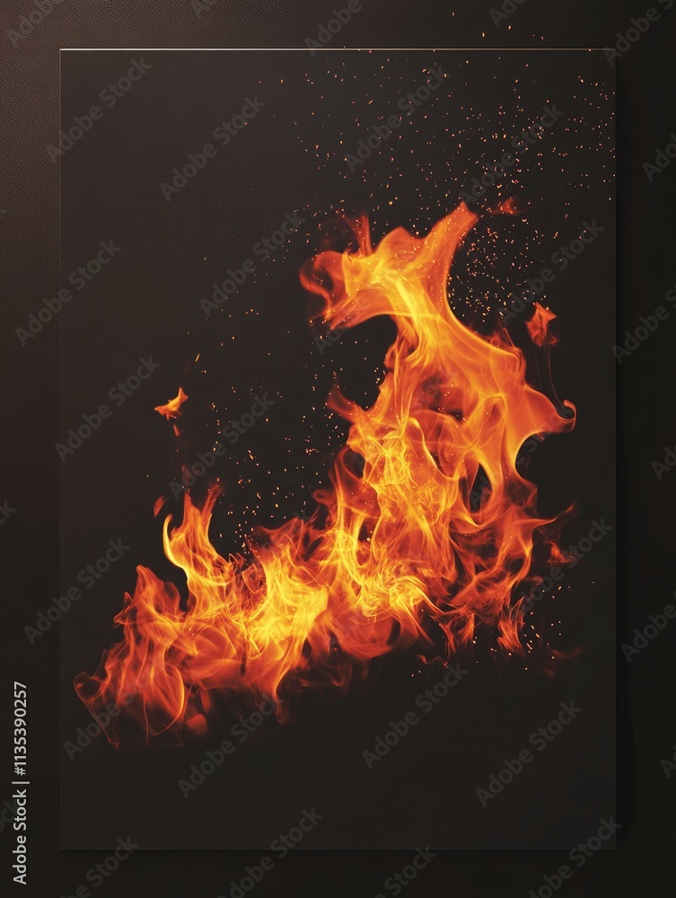 Fototapeta premium burning background
