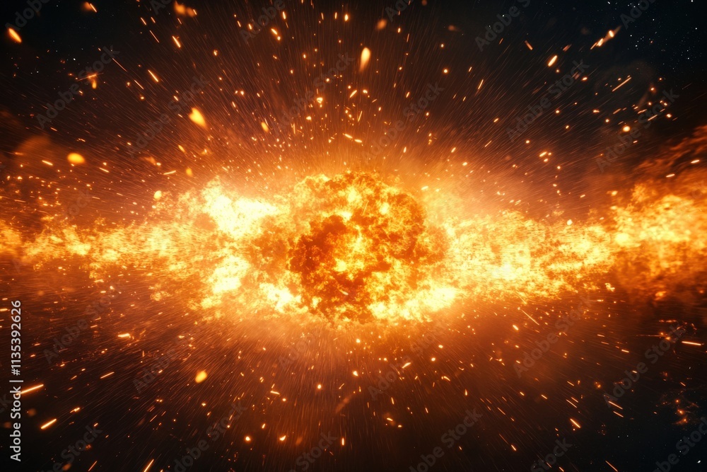 Explosive Energy Burst in Dark Space Explosive Energy Burst in Dark Space