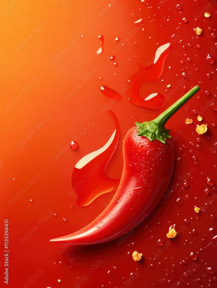 Sweet chilli sauce background Sweet chilli sauce background
