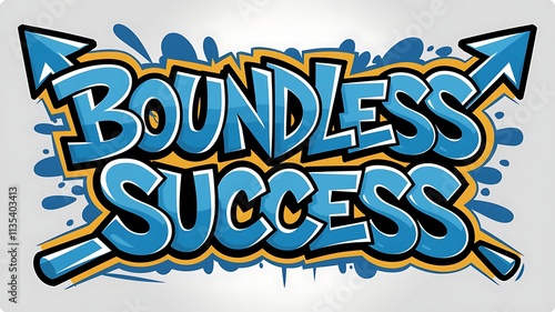 Boundless Success Graffiti Art Design photo