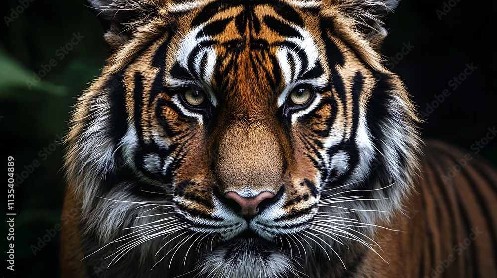 Close up of a tiger. Wildlife, predator, nature, jungle, stripes, fierce, powerful, majestic, wild animal. Close up of a tiger. Wildlife, predator, nature, jungle, stripes, fierce, powerful, majestic, wild animal.