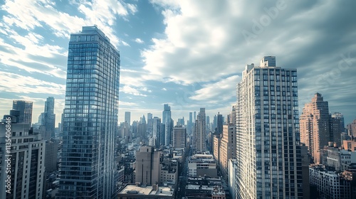 New York City Skyline, Urban Architecture and Skyscrapers