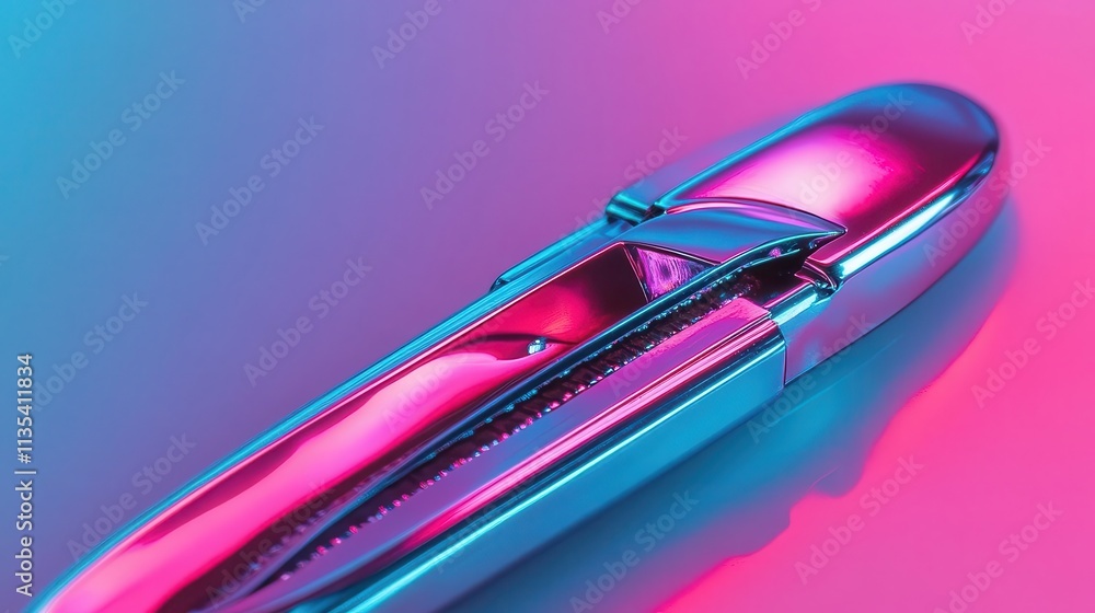Nail clippers with vibrant lighting, sleek design, soft glow Nail clippers with vibrant lighting, sleek design, soft glow