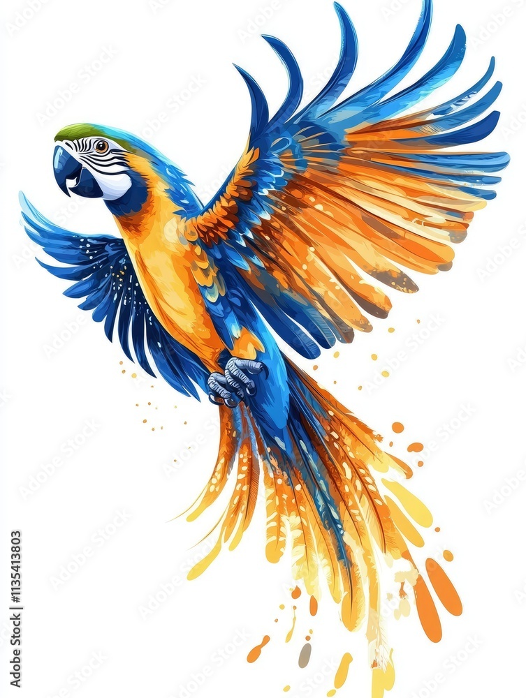 Beautiful bird Blue and Gold Macaw background Beautiful bird Blue and Gold Macaw background