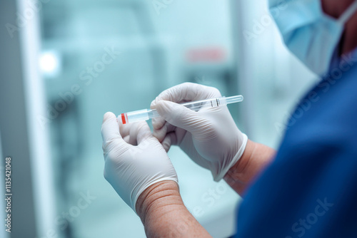 Hand of a medical professional in a glove, celebrating the vital role of doctors on Doctors Day.