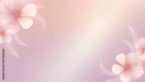 Glowing Floral Abstract Design with Modern Gradient for Mother's Day
