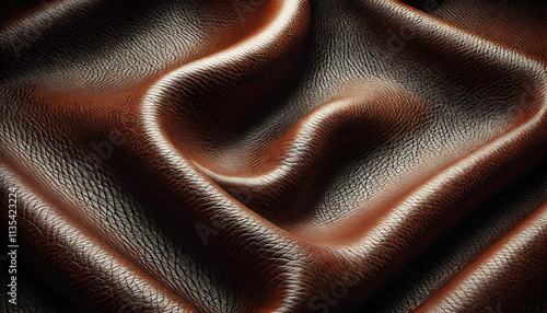 革のテクスチャと壁紙背景素材（茶色）5