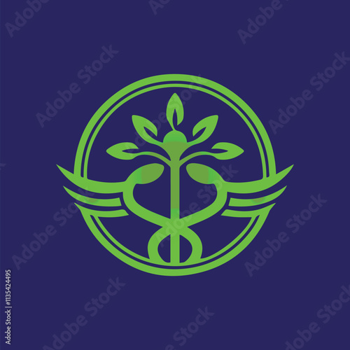 Medical symbol, Healthy, Caduceus symbol.
