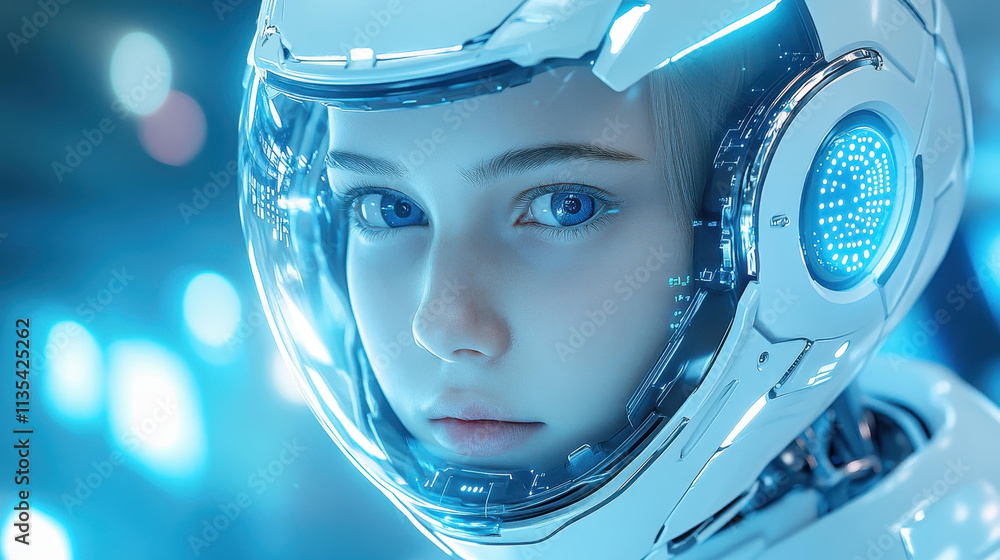 Immerse yourself in cuttingedge video production as a humanoid robot showcases AI innovation in a sleek, modern setting. Explore advanced tech Immerse yourself in cuttingedge video production as a humanoid robot showcases AI innovation in a sleek, modern setting. Explore advanced tech