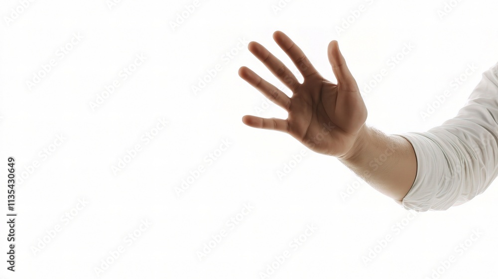 Business Professional Hand Sign to Stop Making a Statement Business Professional Hand Sign to Stop Making a Statement
