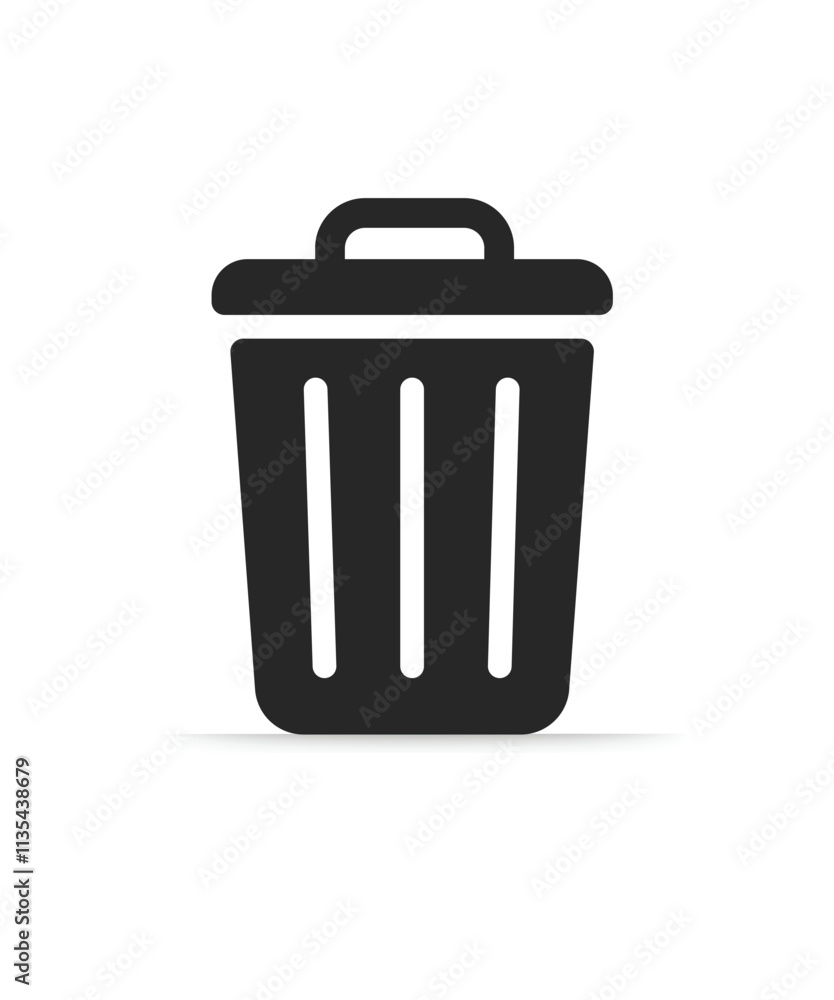 Trash can,garbage can,rubbish bin icon stock illustration Trash can,garbage can,rubbish bin icon stock illustration