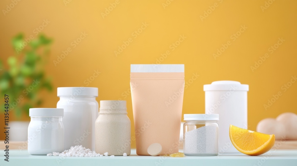 A variety of products on a table, each affected by shrinkflation (smaller size) or skimpflation (lower quality ingredients or packaging)