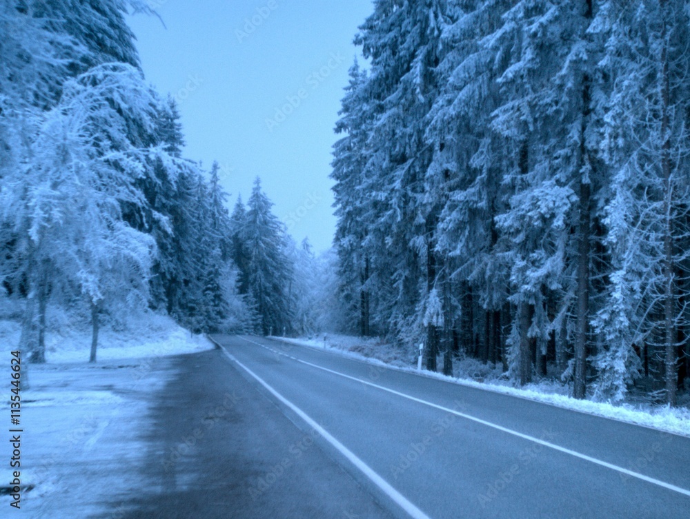 Winter in the Taunus Mountains Germany Winter in the Taunus Mountains Germany
