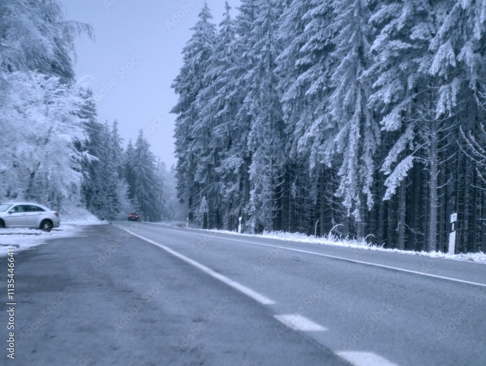 Winter in the Taunus Mountains Germany Winter in the Taunus Mountains Germany