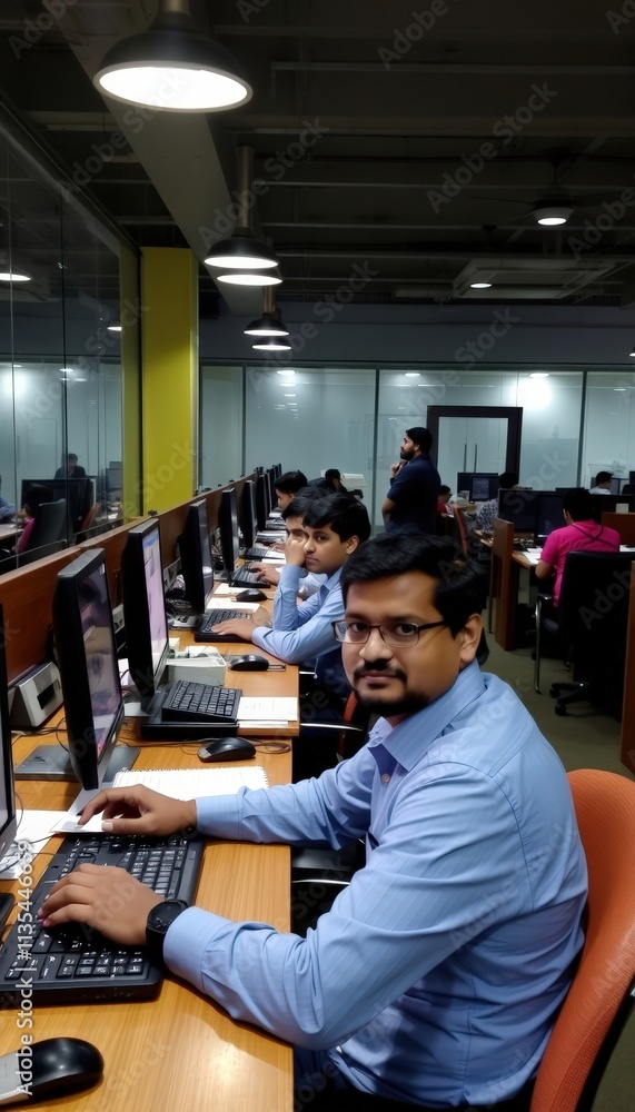Concentration in the Modern Workspace A Seamless Flow of Productivity among Focused Professionals at Their Desks Concentration in the Modern Workspace A Seamless Flow of Productivity among Focused Professionals at Their Desks