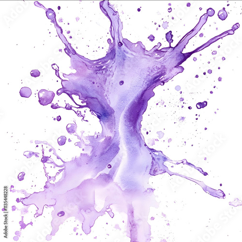 watercolor splash with purples like water photo