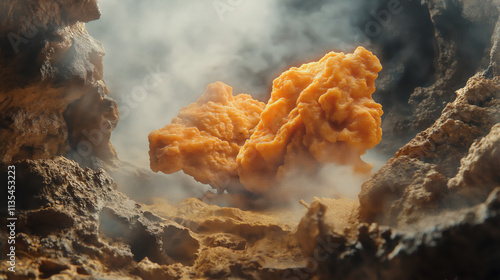 Studio Shot of Crispy Fried Chicken
